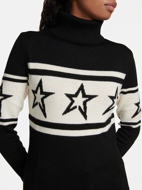 Perfect Moment Chopper merino wool ski sweater in black NWT